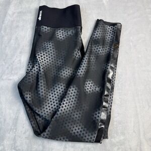 Ultracor Leggings Womens Size S Black Geometric Blurred Stars